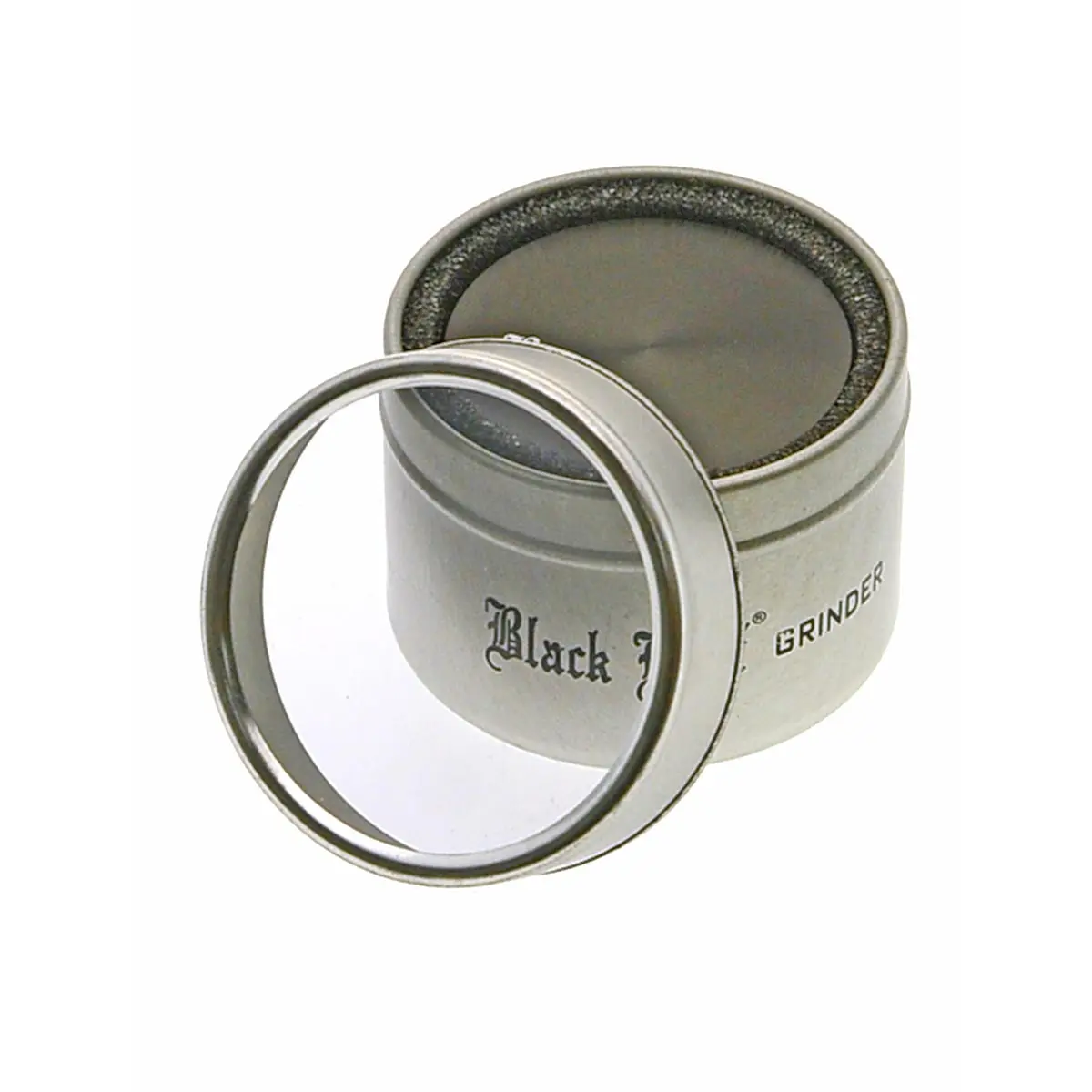 Black Leaf Alu-Grinder anodized with sieve black
