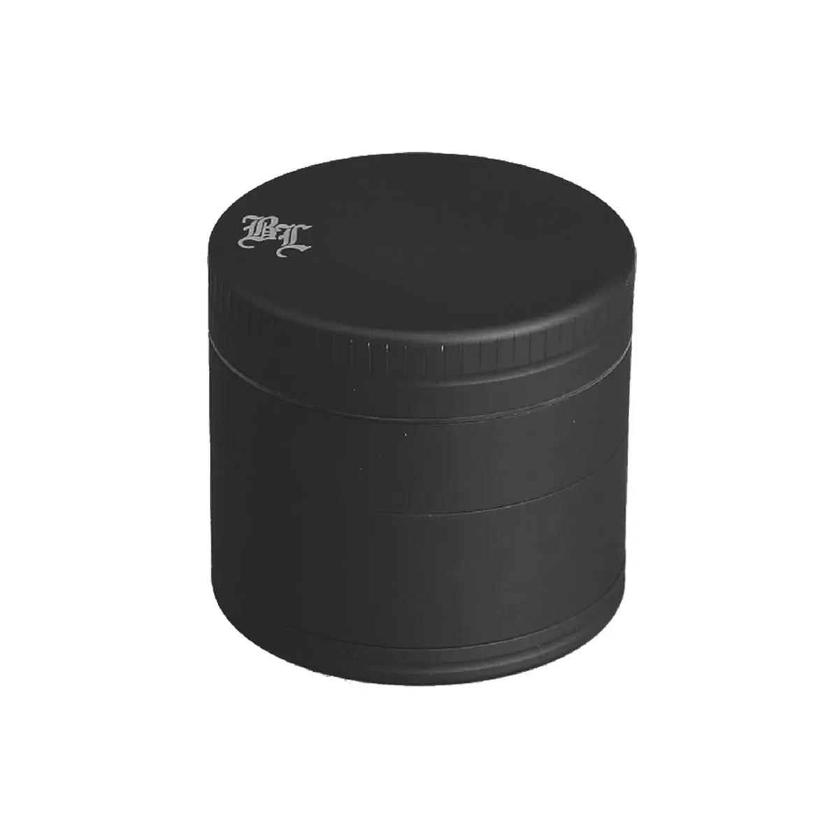 Black Leaf Aluminium Grinder 4-Part matt - black