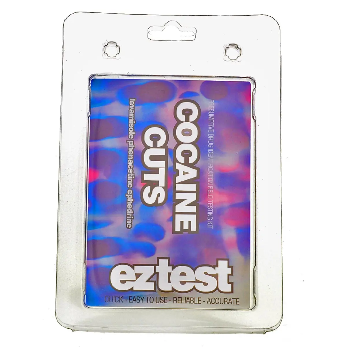 eztest Tube for adulterated Cocaine: Levamisole, Phenacetine, Ephedrine