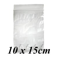 Zip Bags extra thick 90µ 10x15cm