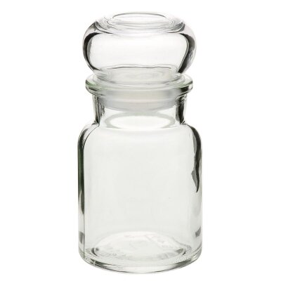 Round Pharmacy Jar with glass plug,150 ml