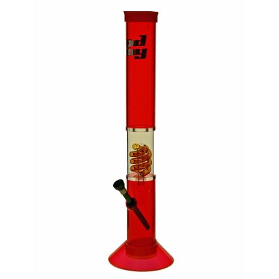 Bud Boy Acrylic Bong Percolator "Red Cane"