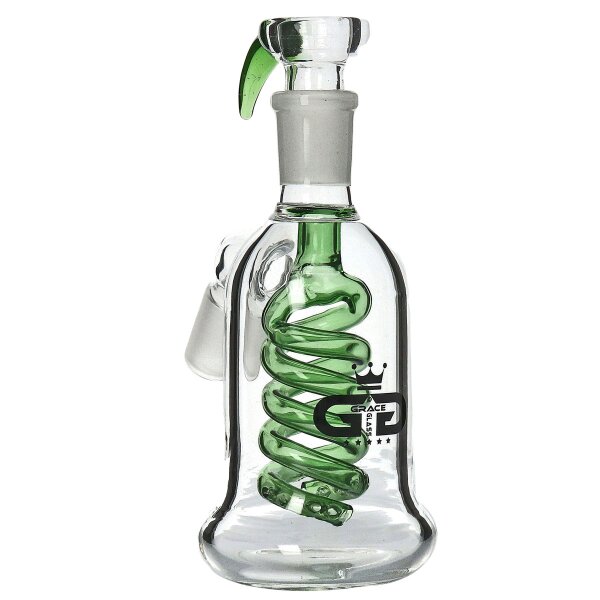 Pre-raffreddatore Grace Glass in vetro con percolatore spirale verde 18,8