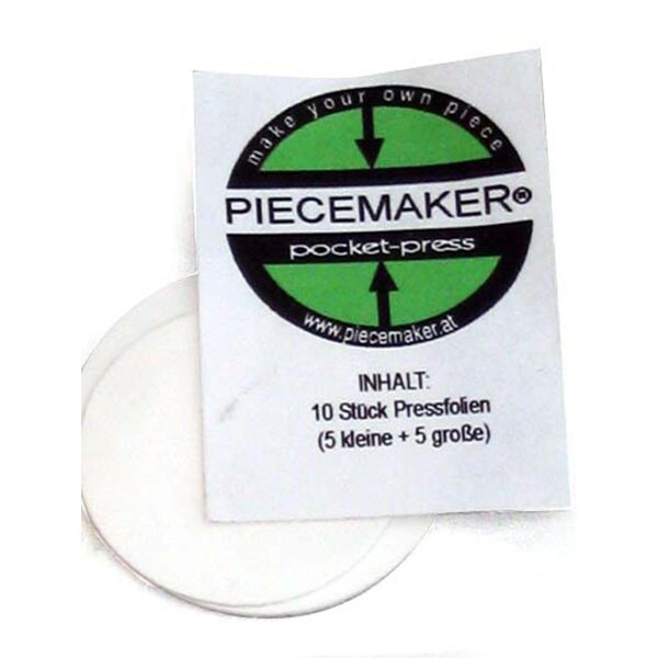 Piecemaker Spare Press Foils  5x large, 5x small.