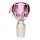 Glass bowl with claw 18.8 pink