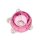 Glass bowl with claw 18.8 pink