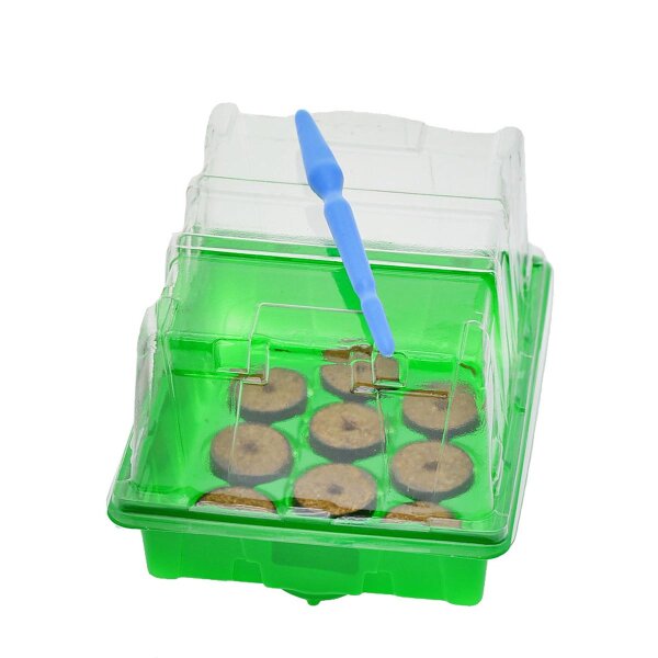 Propagator "Emily" (20 x 16 x 14 cm) + 10 Coir pellets & free dibber