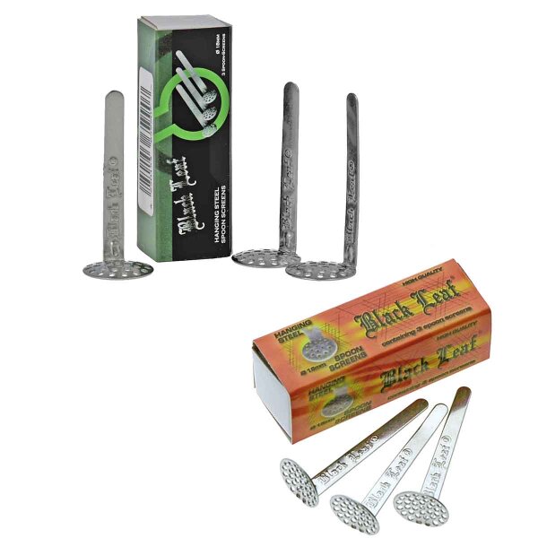 Black Leaf Pipe Screens - 12-18 mm
