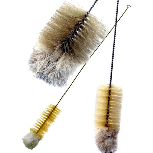 Cleaning brush woolen head