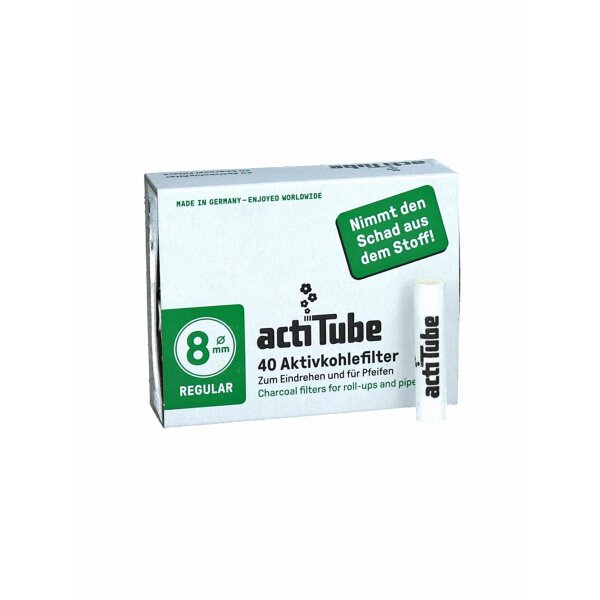 actiTube activated Carbon Filters 40 pieces 8mm