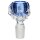 Glass bowl with claw 18.8 blue