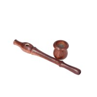 Wooden pipe with screw bowl 15cm - Tulip