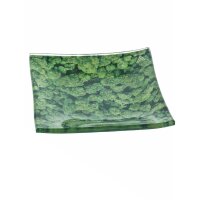 Glass Ashtray / Rolling Tray "Buds"