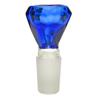 Grace Glass Diamond foyer en verre Bleu