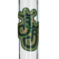 Jelly Joker Glass Bong Straight Greenline - 45cm