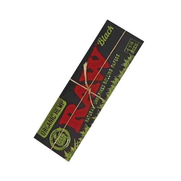 RAW Black Organic 1 1/4 Papers