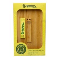G-Rollz Bamboo Rolling Tray - big