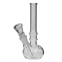 Small glass bong Grooves 16cm