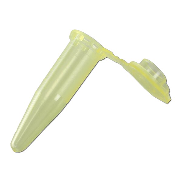 Centrifuge tubes 0,5ml yellow