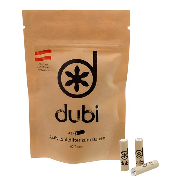 dubi Superflow filtro a carbone attivo 42x - 7 mm