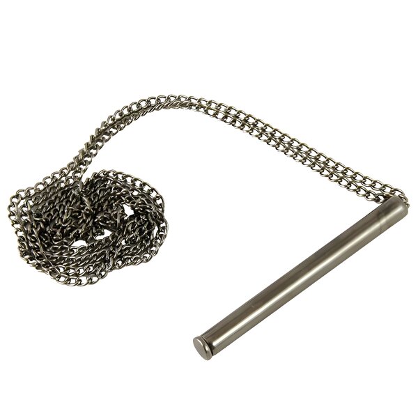 Metal snorter with chain 6 cm