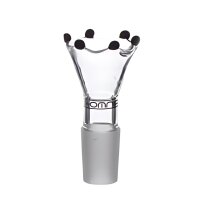 Insomnia glass bowl with decoration black 18,8