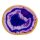 Glass pane agate look violet