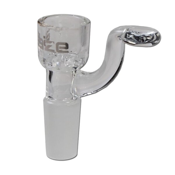 Blaze glass bowl with screen + handle 14.5 clear