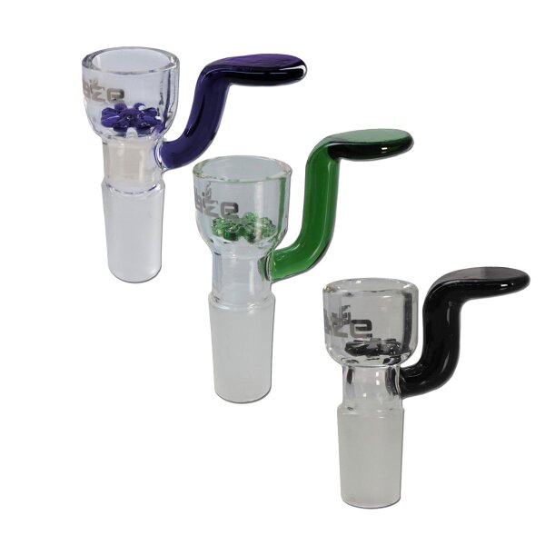 Blaze glass bowl with screen + handle 14.5