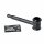 Metal hand pipe - 10 cm black