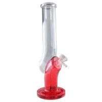 Black Leaf Glass Bong JL red