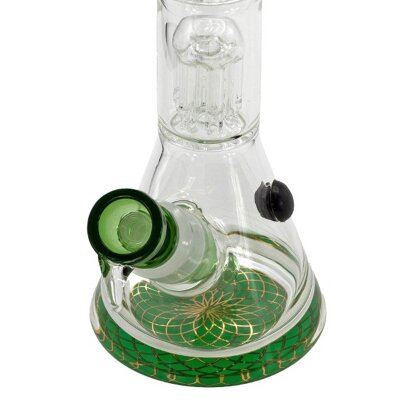Grace Glass Triple Tree-Arm Percolator Beaker 40cm green