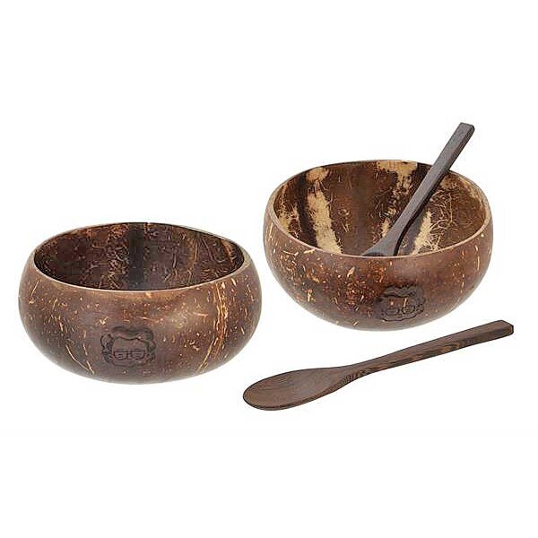 Grannys World Coconut Bowl & Spoon Set