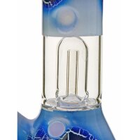 Black Leaf bong en verre "Snake" avec percolateur dôme Blue