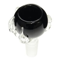 Glass bowl with claw black 14.5