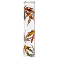 Glass bong hemp leaves Multi Leaf 35cm