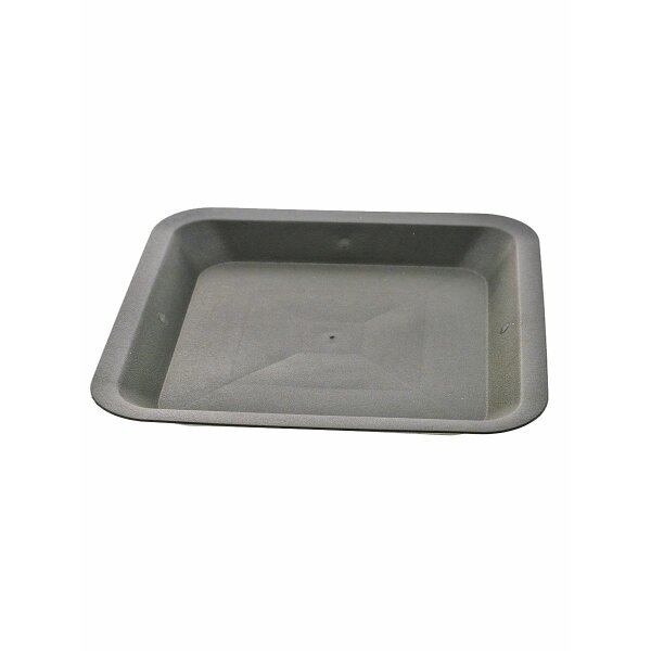 Square Plant Saucer, black, 33,5 x 33,5 cm