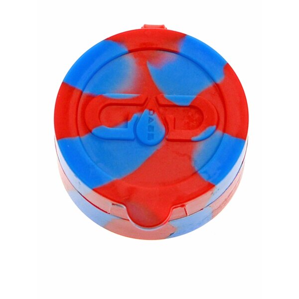 Grace Glass Silicone Jar double Red-Blue