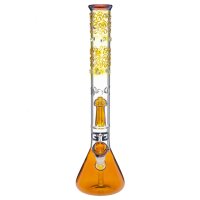 Grace Glass Bong en verre "Playful Red Patty" 50cm