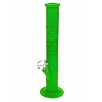 Black Leaf Silicone Ice Bong 39 cm green