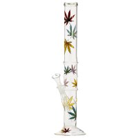 Bong de cristal cannabis Multi Leaf 40cm