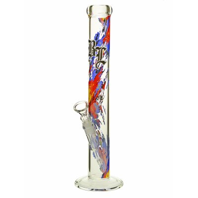 Black Leaf Glass Bong "Burn Baby Burn" 46 cm