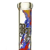 Black Leaf Glass Bong "Burn Baby Burn" 46 cm