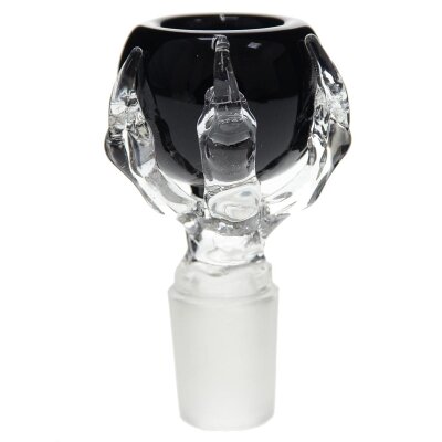 Glass bowl with claw 18.8 black