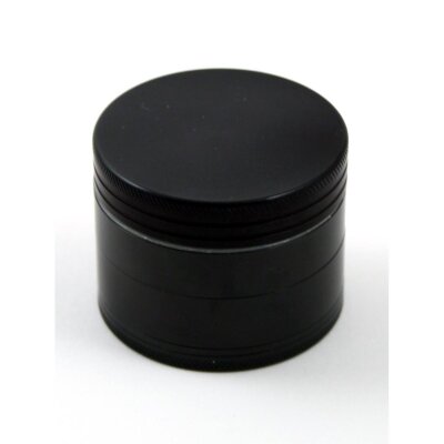 Black Leaf Sieve Grinder Black 55 mm
