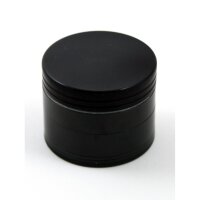 Black Leaf Sieve Grinder Black 55 mm