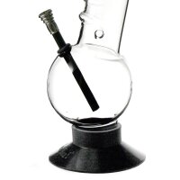 Glass Bong with metal chillum/downpipe - 35cm