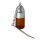 Glass Vial with mini Spoon 3.8 cm