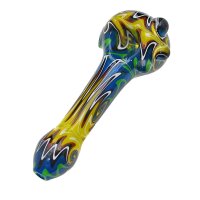 Hand blown glass pipe "Cosmic Charge"