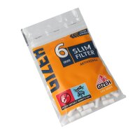 Gizeh Slim filtros de 6mm con carbón activado